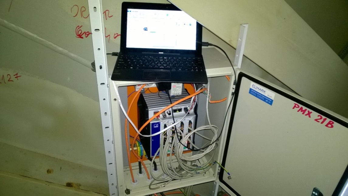 PMX mounted in a cabinet