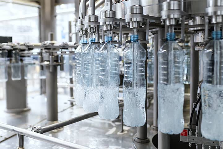 Hygienic conditions when bottling drinking water