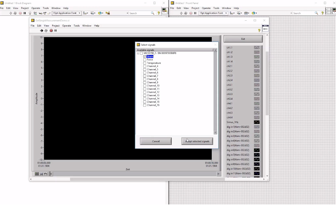 LabVIEW: Channel Set Up