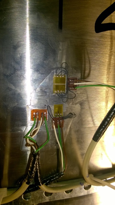 Strain gauge installations on axis 2