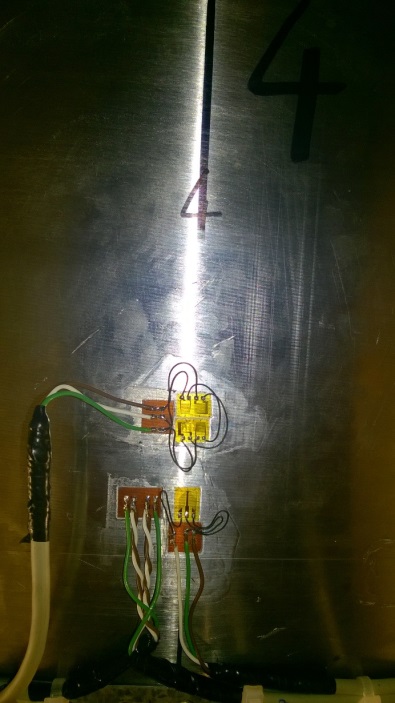 Strain gauge installations on axis 4