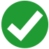 marca de verificación blanca en un círculo verde