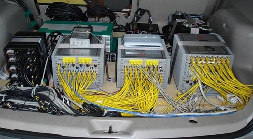 Fig. 1. HBM’s eDAQXR data acquisition system is designed for rugged in-vehicle structural measurements.