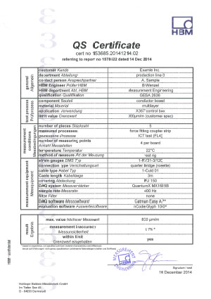 qs certificate