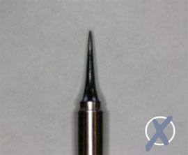 spiky soldering tip