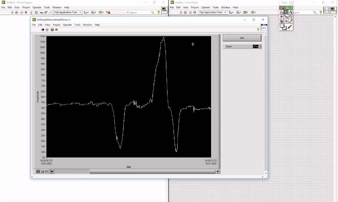 LabVIEW: Visualizzazione