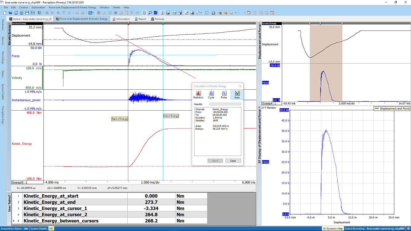 Charpy pendulum impact with Energy