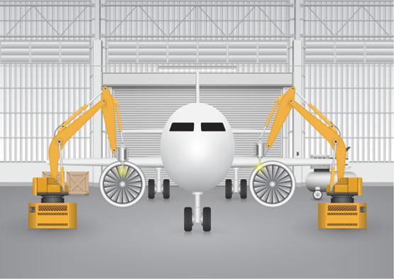 Áreas de aplicação incluem a área de robótica e montagem de aeronaves.